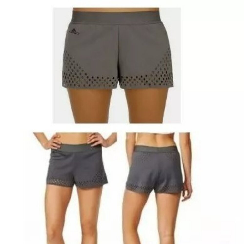 Excellent (worn twice) Adidas Stella McCartney Gray Laser 2-in-1 Double Shorts S